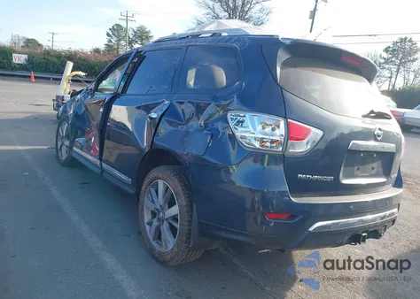 2015 Nissan Pathfinder Platinum from USA, damaged, VIN 5N1AR2MN1FC685253